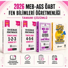 Pegem Akademi Yayıncılık 2026 Meb Ags Öabt Fen Bilimleri Öğretmenliği Tamamı Çözümlü Türkiye Geneli 6 Deneme-Çıkmış Sorular
