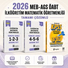 Pegem Akademi Yayıncılık 2026 Meb Ags Öabt Ilköğretim Matematik Öğretmenliği Tamamı Çözümlü Türkiye Geneli 1-2-3-4-5-6 Deneme