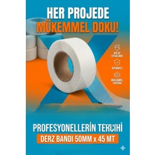 Primeaks 50MM x 45 mt Derz Bandı | Duvar & Tavan Çatlak Tamir Bandı | Alçıpan File Derz Bandı