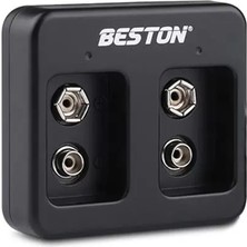Motto Ticaret Beston M7005 Siyah 2 x 9 Volt Pil Şarj Cihazı