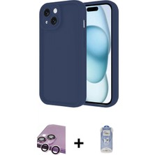 Marsilyan™- iPhone 14 Kılıf Yankı Yansıma Özel Seri - Siyah Joko Magic 5d Cam + Raze Metal Kamera Lens - Mr