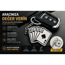 YSN Sounds Maça As Anahtarlık , Iskambil Görünüm  Araç Anahtarlık - Maça Araba Anahtarlığı
