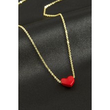 İlkyaz Fashion Kalp Mineli Kolye