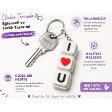 YSN Sounds I Love You Clicker Anahtarlık , Love Clicker Araç Anahtarlığı - Kalpli Araba Anahtarlık