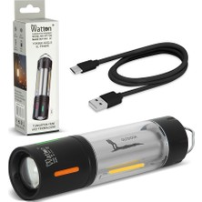 My Best Store Tg LED Şarjlı Kamp Lambası Ortam Aydınlatmalı Taşınabilir Güçlü Işık WT-736