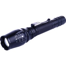 My Best Store Tx6 Profesyonel Şarjlı Zoomlu LED El Feneri Uzun Menzilli Güçlü Aydınlatma Sistemi WT-241