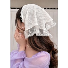 Emk Shop Güpür Detaylı Bohem Taç Bandana