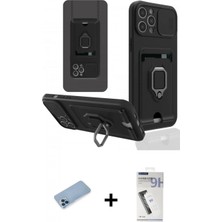 Marsilyan™- iPhone 12 Pro Max Kılıf Vadi Form Prime - Şeffaf Uv Polymer Nano Ekran Koruyucu + Shine Kamera Lens Koruma Cam - Mı