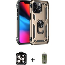 Marsilyan™- iPhone 14 Pro Max Kılıf Ahenk Klasik Koleksiyonu - Siyah Joko Magic 5d Hayalet Cam + Pvd Metal Kamera Lens - Tu