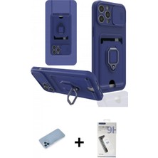 Marsilyan™- iPhone 12 Pro Max Kılıf Vadi Form Prime - Şeffaf Uv Polymer Nano Ekran Koruyucu + Shine Kamera Lens Koruma Cam - Mı
