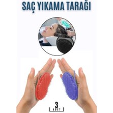 Elektronikçim Saç Yıkama Tarağı Avuçiçi 3 Lü Set Belgiqa Design 718692 ELK-IEGCX47