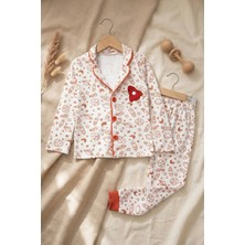 Babydonat Galaksi Roket Nakışlı % 100 Pamuk Yakalı Erkek Çocuk Pijama Takımı