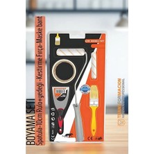 Elektronikçim Boyama Seti - SPATULA-10CM Rulo +Yedeği -Kestirme Fırça-Maskeleme Bant ELK-IEGCX47
