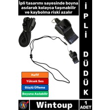 Wintoup #düdük Premium Hafif Kamp Outdoor Dağcılık Avcılık Köpek Eğitimi Futbol Basketbol Voleybol Yüzme Atletizm Hakem Maç Antrenman Yüksek Sesli Güçlü Üflemeli Boyuna Asılabilir Ipli Düdük