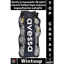 Wintoup #çanta Profesyonel Dayanıklı Geniş Iç Hacimli Futbol Basketbol Voleybol Kulüp Takımı Spor Okulu Beden Eğitimi Dersi Antrenman 18 Top Kapasiteli Taşıma Çantası 1 Adet