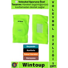 Wintoup #dizlik Profesyonel Uzun Ömürlü Hareket Kısıtlamayan Konforlu Tam Kalıp Ilgi Çekici Fosforlu Renk Tasarımı Güçlü Dayanıklı Koruyucu Spor Voleybol Dizliği