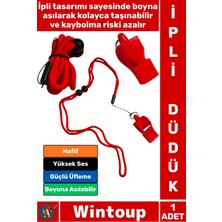 Wintoup #düdük Premium Hafif Kamp Outdoor Dağcılık Avcılık Köpek Eğitimi Futbol Basketbol Voleybol Yüzme Atletizm Hakem Maç Antrenman Yüksek Sesli Güçlü Üflemeli Boyuna Asılabilir Ipli Düdük
