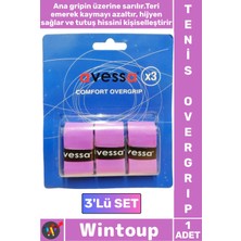 Wintoup #tenis Profesyonel Uzun Ömürlü Sıcak Nemli Hava Ter Emici Kayma Önleyici Tam Konforlu Tutuş Vuruş Desteği Spor Antrenman Tenis Overgrip 3'lü Set