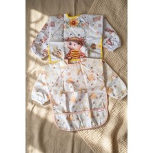 Babydonat Tinybee Leke Tutmaz Sıvı Geçirmez Uzun Kollu Bebek Mama Önlüğü - 2'li Set Blw Uyumlu Kırıntı Cepli 6-24 Ay