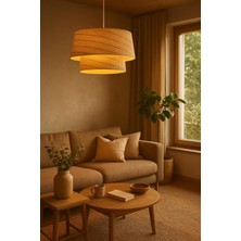 UltraMint Rattan Avize, Modern Tasarım, Şık Aydınlatma, Dekoratif ve Hafif