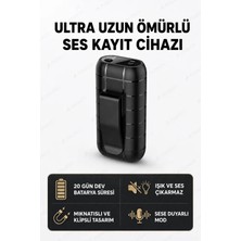 Kingboss 32GB Mini Ses Kayıt Cihazı Mıknatıslı 20 Gün Şarj Profesyonel Kaydedici