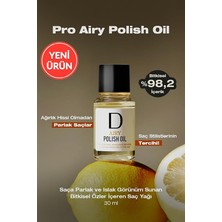 Saça Parlak ve Islak Bir Görünüm Sunan Bitkisel Özler Içeren Saç Yağı Pro Airy Polish Oil