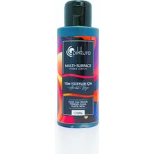 Hibrit Akrilik Boya, 120ML, Su Bazlı, Ahşap Cam Seramik Metal Kumaş Plastik Için (Siyah)