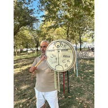 Davulu - Geleneksel Çizgi Baskılı (32 Cm)