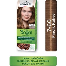 Kalıcı Doğal Renkler Saç Boyası 7-60 Fındık Kahve