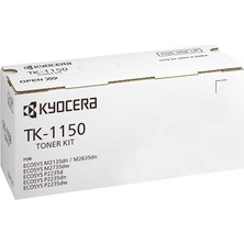 TK-1150 Orijinal Toner Kartuşu Siyah 1T02RV0NL0. Ecosys M2135DN, Ecosys M2635DN, Ecosys M2735DW, Ec