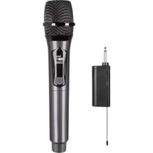 Tekli El Kablosuz Mikrofon Seti – 2.4g Uhf Wireless, 50 M Menzil, Alıcılı, Sahne Sunum Karaoke