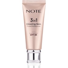 Cosmetics 3 In 1 Glowing Skin Tinted Moisturizer 50 Spf Işıltılı Aydınlatıcı Krem
