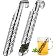 Çay Demlik Paslanmaz Çelik, 2 Parça Ince Örgü Çay Sopa Gevşek Çay (Detoks Çayı, Darjleeg �