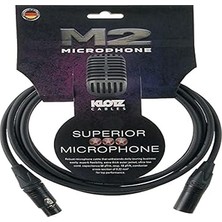 M2 MC2000 Mikrofon Kablosu Siyah 3m Xlr Neutrık Uçlu