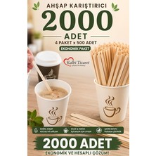 Karıştırıcı 2000 Adet Çay Kahve Karıştırma Çubuğu Tahta Karıştırıcı Tahta Kaşık