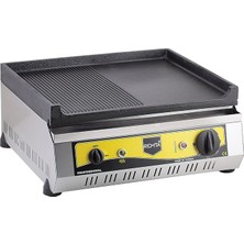 R87 Döküm Izgara, Elektrikli, 50 Cm, Gümüş Rengi, Paslanmaz Çelik