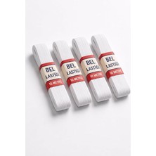 Adet 0.80 cm Beyaz Bel Paça Don Lastiği Geniş Yassı Lastik 40 Metre