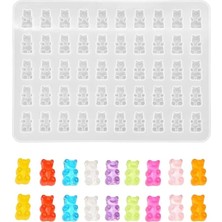 World Epoksi Haribo Mini Ayıcık Silikon Kalıp 50LI 1cm x 1,8cm Şekil: Ayıcık Dayanıklı Malzeme