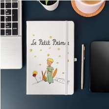 Küçük Prens Tasarımlı Çizgili Not Defteri 13 cm x 21 cm Ölçülerinde, 100 Yaprak