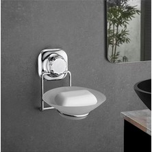 Haus Delmeye Son Vakumlu Katı Sabunluk Düzenleyici Krom VK-713