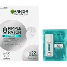 Pimple Patch 22'li Sivilce Bandı/hidrokolloid Bant & L'oreal Paris Bright Reveal Uv Hediyeli