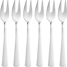 ve Fondü Çatalı Seti, Çelik, 11 Cm, Gold Metalik, 6 Parça