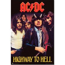 Erik Ac Dc Highway To Hell Poster - 91,5 x 61 cm - Rulo Halinde Gönderim - Havalı Poster - Sanat P