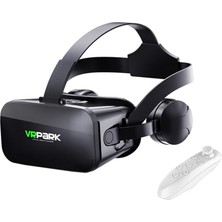 Vrpark J20 3.5mm Kulaklıklı 3D Sanal Gerçeklik Gözlüğü+ Vr Kablosuz Bluetooth KUMANDA-AL4752