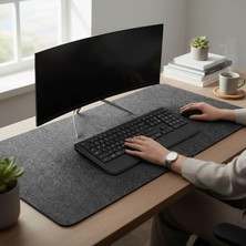 cm Mouse Pad Masa Koruyucu Büyük Keçe Oyuncu Matı 3mm Koyu Gri Renk Farklı Ölçüler Için Ma
