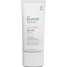 Purest Solutions Lekeli Ciltler Için Antioksidan Destekli Güneş Kremi, 50+ Spf Uva/uvb Blemish D