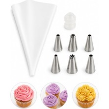 Sıkma Torbası Seti 7’li – Pasta, Cupcake ve Kurabiye Süsleme Aparatı