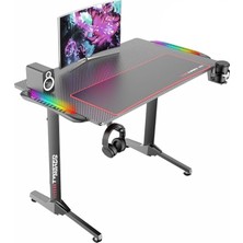Mınds T Desıgn TM-T-1060-RGB Karbon Fiber E-Spor Oyuncu Masası
