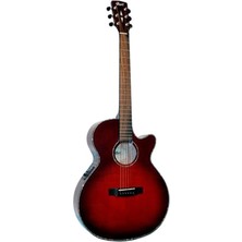 Elektro Akustik Gitar, Trans Wıne Burst (Şarap
