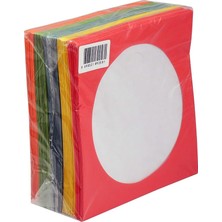 Cd&dvd Zarfi 80GR Pencereli Renkli Kağıt 100LÜK